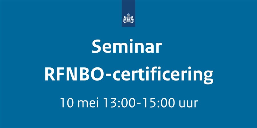 Bericht Terugblik seminar over RFNBO-certificering  bekijken